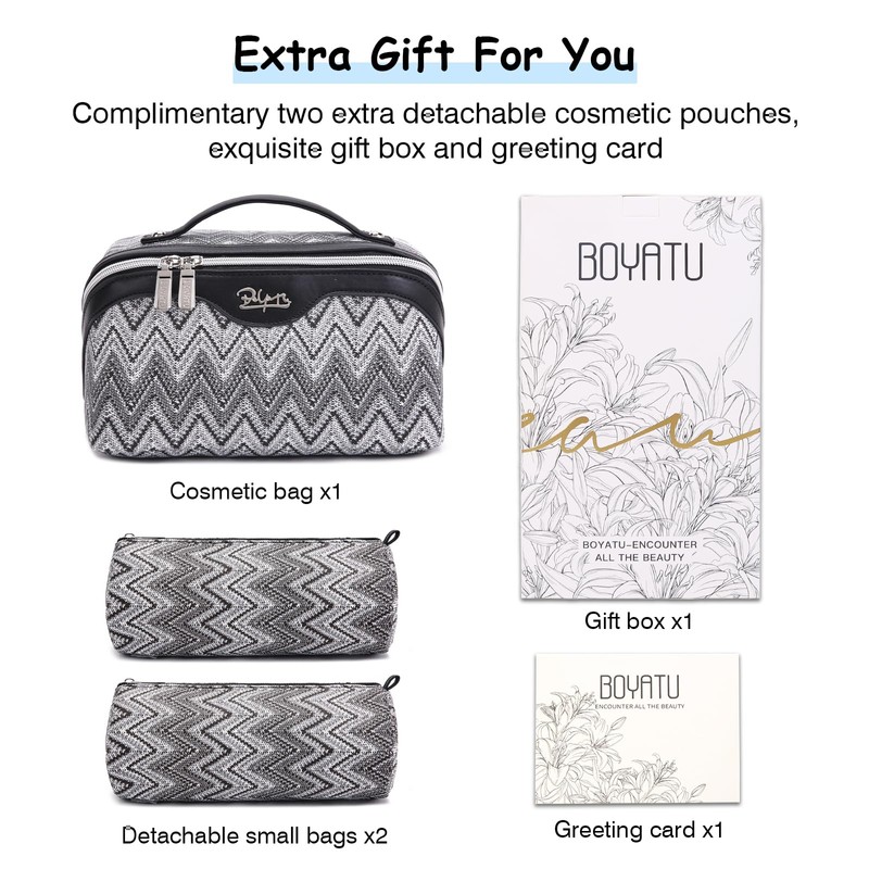 Travel Makeup Bag for Women: Western Boho Make up Bag