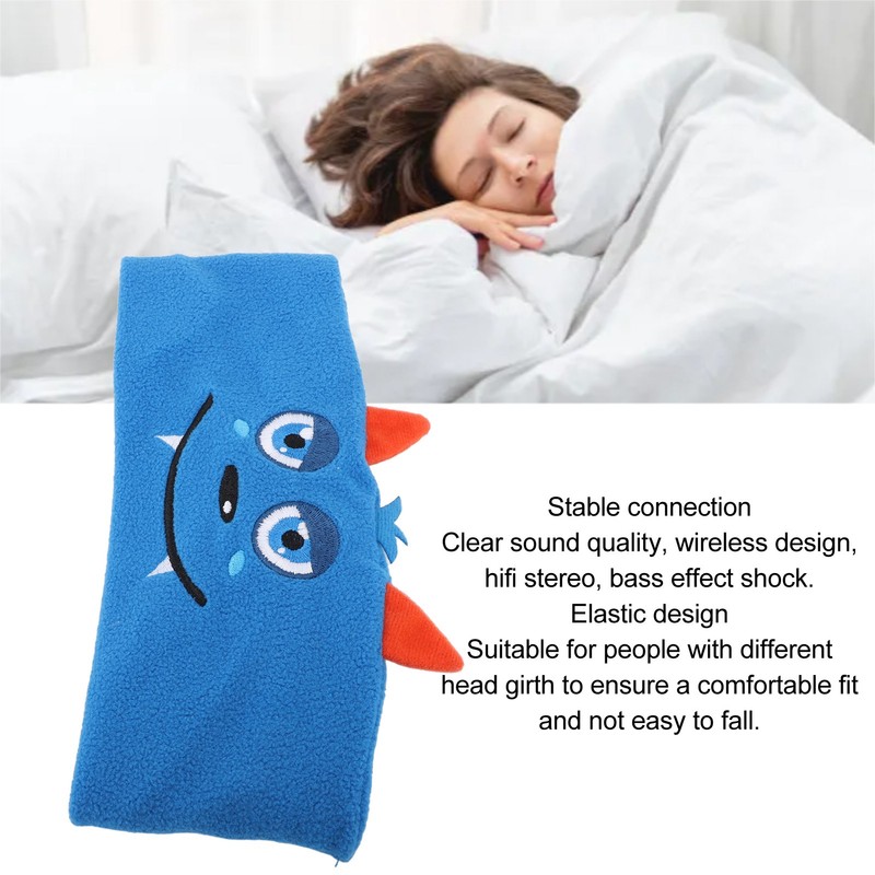 Bluetooth5.2 Headband Wireless Stereo Sound English Voice Prompts Sleep Headband