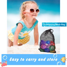 SWIMEE 18Pcs Diving Gems, Big Colorful Diamond, Swimming Gems, Acrylic Dive Diamonds, Underwater Gems, Lagre Pool Gems with Mesh Bag for Swimming Training Games, Party, Gifts