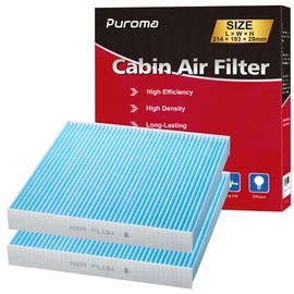 Puroma Cabin Air Filter Compatible with Toyota Camry, RAV4, Highlander, Corolla, Sienna, Tundra, Prius, 4Runner, Subaru Outback and Legacy, Lexus, Scion, Land Rover, Replacement for CP285, CF10285
