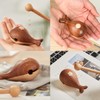 Woodfish Wooden Buddhist Altar Ebony and Maple Wooden Fish Mini