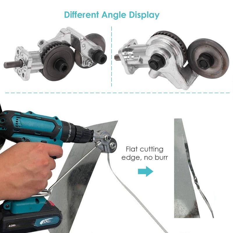 Electric Drill Plate Cutter, Electric Sheet Metal Drill Shear Attachment