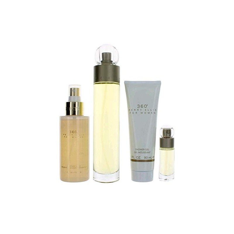 Perry Ellis Fragrances 360 for Women, 4-piece Gift Set