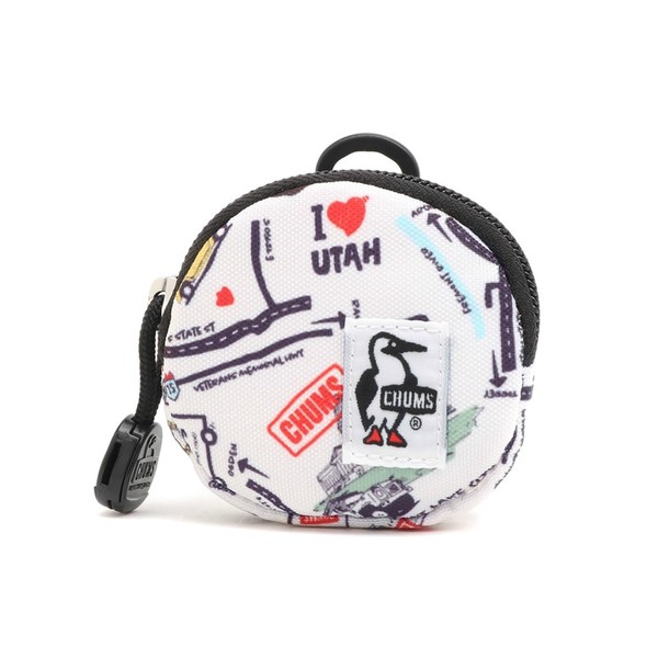 Chums Men's Recycle Round Coin Case Travel, multicolor
