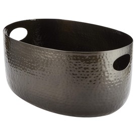 American METALCRAFT, Inc. American Metalcraft ATHB10 Hammered Aluminum Beverage Tub, Black, 10-Quarts