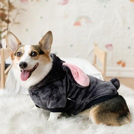 CHEERTAILS Dog Sweaters for Small Medium Dogs Girl Boy, Cute Bunny Dog Costumes for Medium Dogs, Rabbit Ear French Bulldog Clothes Dog Winter Coats Dog Hoodie for Small Medium Dogs and Cats