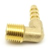 AHFMANG 5PCS Brass Hose Barb Elbow Fitting 1/4" Barb x