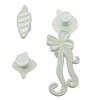 Yolli Christmas Baubles and Ribbon/Bow Fondant Cutter Set - 1
