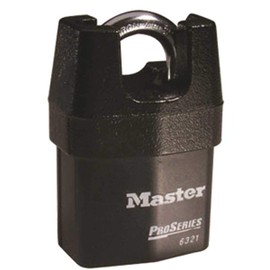 Master Lock 6321 ProSeries Padlock, 1" x 2.1" x 4", Black