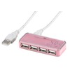 Hama "EMERGING" USB HUB 1:4, Pearl Pink
