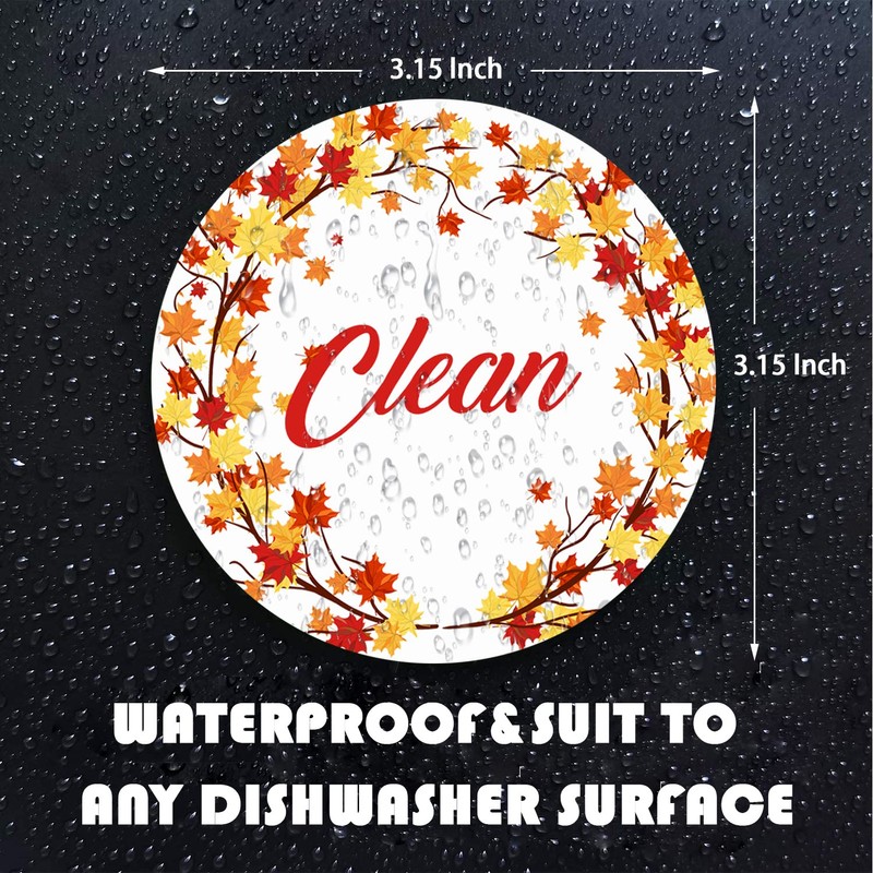 Dishwasher Magnet,Clean Dirty Sign Indicator- Double Sided Magnet with Magnetic