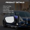 MOFOAP Passenger Side Door Mirror For 2016 2017 2018 2019