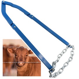 DAVIGADEN Fence Fixer Heavy Duty-Barbed Wire Fence Tools-Barb Wire StretcherWorks with Barbed Wire, Electrical Fence Wire, Horse Fencing or Net Wire Fencing (Azure-Blue, Medium)