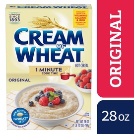 Cream of Wheat Original Stove Top Hot Cereal, 1 Minute Cook Time, 28 Ounce