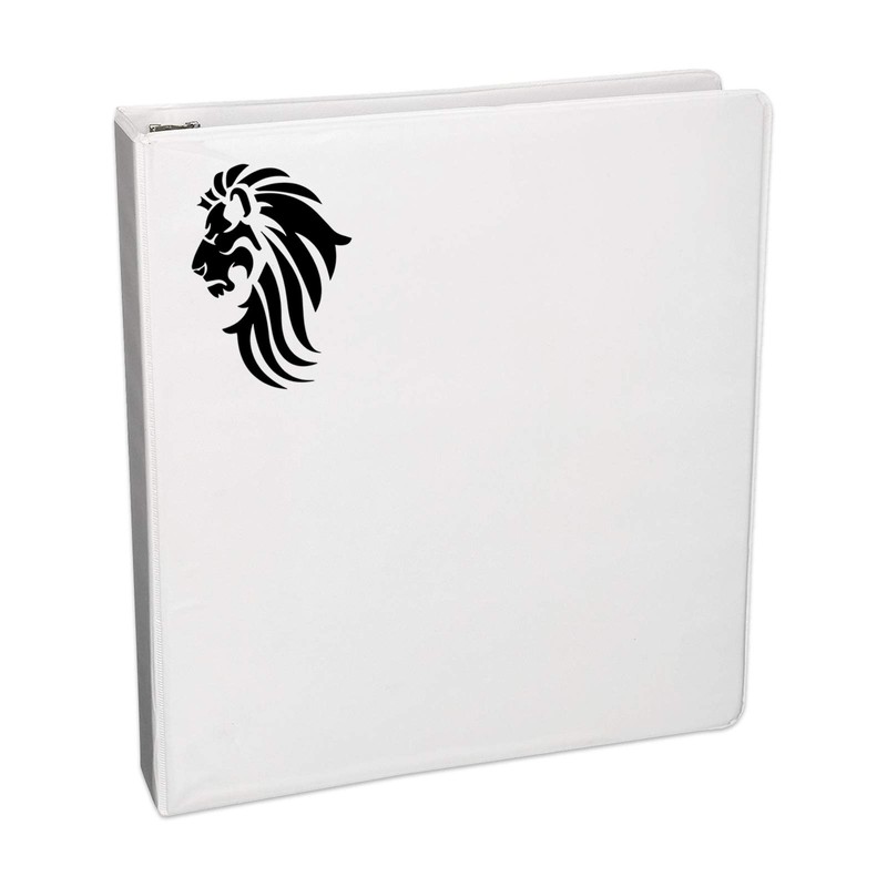 Bargain Max Decals Lion Head Silhouette Decal Notebook Car Laptop