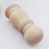 Btibpse Unfinished Wood Finial Newel Post Cap Bedpost Finial for