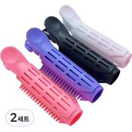 그레이거 뿌리 볼륨 집게 4종 세트, 핑크, 퍼플, 블랙..., 2세트 Greiger Root Volume Clip 4-Piece Set, Pink, Purple, Black..., 2 Sets