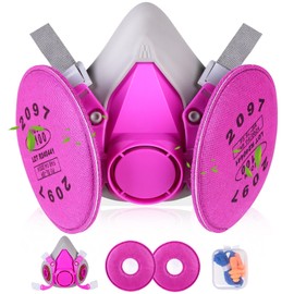 vvuvnem Respirator Mask with 2097 Filters, Reusable Respirator Mask for Resin, Chemical, Spraying Paint, Cleaning, Spraying, etc