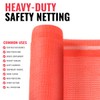 SEALTECH Heavy Duty Safety Debris Netting Rolls - Fire Retardant,1/16"