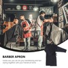 Healeved Barber Cape - Black Waterproof Hairdressing Cape Salon Cape,