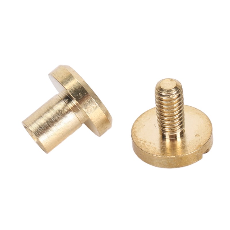 50Pcs Decorative Rivets 50Pcs Slot Flat Head Screws Brass Screw