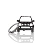BlackStuff Carbon Fibre Keyring Compatible with Jimny 1998-2012 BS-949, black