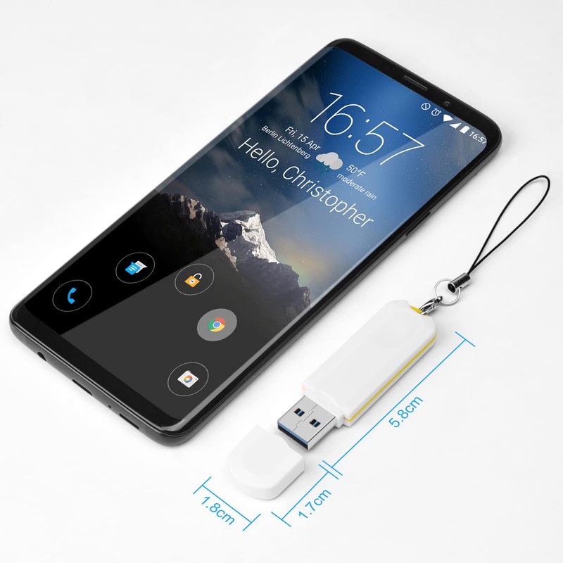 BorlterClamp 128GB USB Stick USB 3.0 Flash Drive Portable Memory