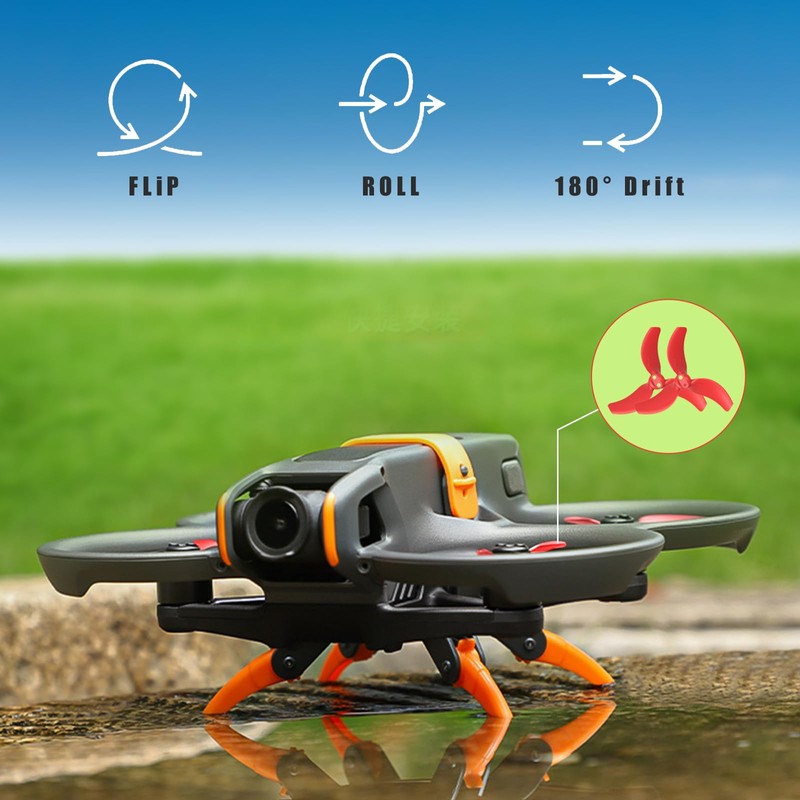 SYACHI Avata 2 Propellers, 4 Pieces Propeller Protective Case for