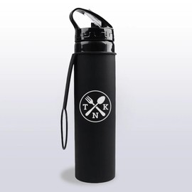 The Nomads Kitchens Foldable Water Bottle | Collapsible Travel Water Bottle Perfect For Travel, Festivals, Camping and other adventures | 600ml
