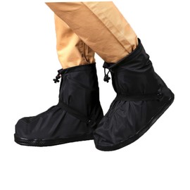 CIYODO Thick Adult Overshoes Cover Waterproof Anti-Slip PVC Boot Protectors for Outdoor Activities Size XXL