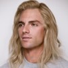 Long Blonde Wig for Men Long Straight Wig for Men