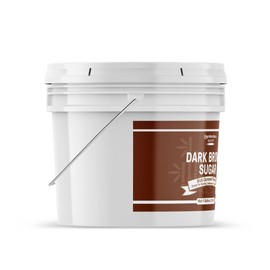 Unpretentious Dark Brown Sugar, Great for Baking, Rich Caramel Flavor, Sweetener (1 Gallon Bucket)