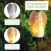 Hortsun 2 Pieces Garden Angel LED Solar Outdoor Lights Eternal