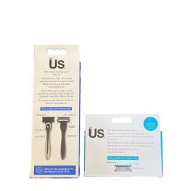 BIC a razor for US 1 metal Handle, 2 Cartridges 5  flexible blades