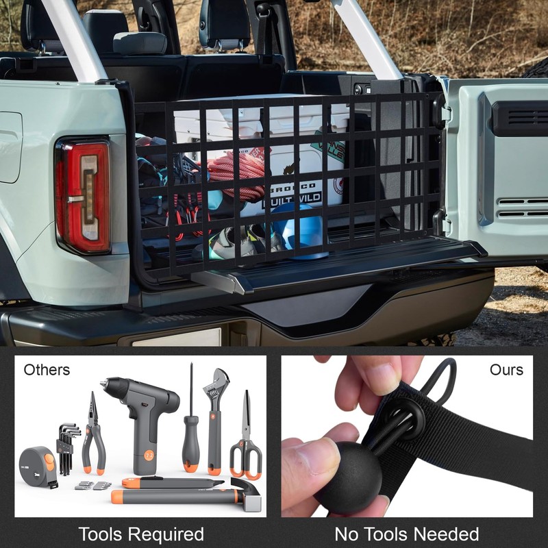 Tailgate Net for Most Mid Size Truck - Cargo Net