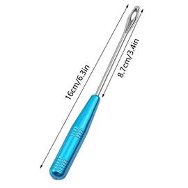 2 Pack Fish Hook Remover Kit, 6.3 Inch Safty Extractor Fishing Unhooking Tool with Magnets for Sea Fishing - Silver