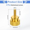 sourcing map 4Pcs M3x10 Aluminum Thumb Screws, 12x20mm(ODxH) Computer Case