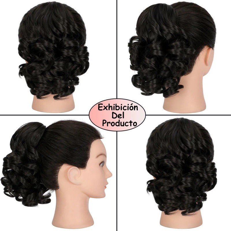 Extensiones De Cabello De Pelo Ondulado Coleta De Cabello
