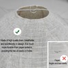 Hanging Lamp Shade Oval Paper Lanterns Replacement Linen 15 Inch