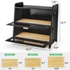 SNTD Bread Box - Kitchen Countertop Bread Storage Container with