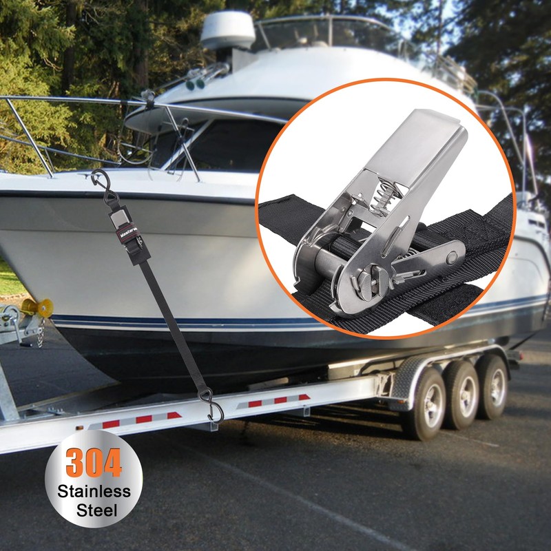 Masterwise Boat Trailer Straps, Boat Transom Tie Down Straps to