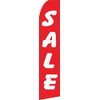 Red and White Sale Feather Flag, Sale Swooper Flag (Flag
