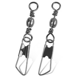 Fishing Swivel Snap Snap Swivel Snap Tal Swivel with Intersnap High Strength Fishing Lure Connector 120pcs 1-14
