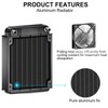 Clyxgs 8 Pipe Aluminum Heat Exchanger Cooling Water Drain Water