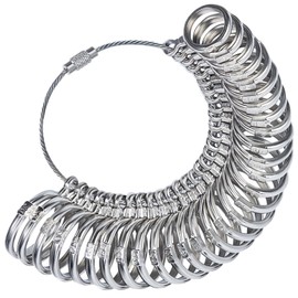 LIRUVANA Ring, Size Measurement, Japanese Standard Size, Ring Gauge, Metal, Size Gauge, Size Gauge, Accurate Measurement, Convenient to Use