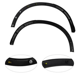 JooWing Rear Left &Right Fender Flare Trim Wheel Arch Molding Fit 2014-2017 Nissan Rogue Textured Black Plastic 2Pc OE/OEM Part Number: 788614BA0A; 788604BA0A