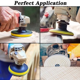 Diamond Polishing Pads Set 4 inch Wet/Dry Diamond Sanding Pads Kit 11 Piece Set Granite Stone Concrete Marble Buffer with 5/8’’-11 Backer Pad