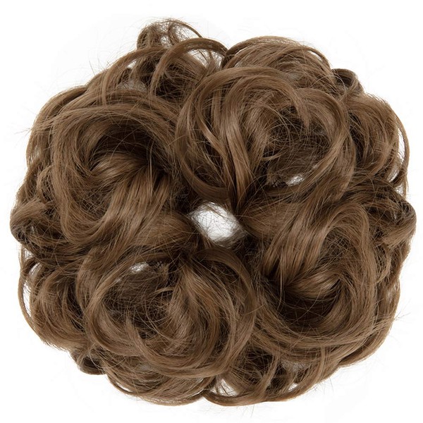 Focussexy Scrunchie Bun Up Do Hair piece Hair Ribbon Ponytail Extensions Wavy Curly or Messy 14 Difference Colors