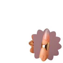 Xerling Statement Finger Ring Nail Tip Cover Ring Dainty Fingertip Ring Women Fingernail Ring Aesthetic Jewelry, Metal, Rhinestone