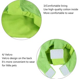 Clothes for Birds,Cute Bear Shape Bird Costume Parrot Cloth - Warm Parrot Cloak, Multi-Purpose Bird Clothes, Parrot Cosplay Prop for Green-Cheeked